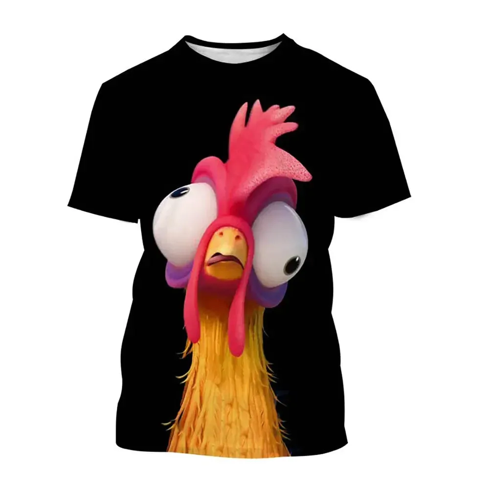 Chicken T-Shirts 3D Print Moana Cartoon.